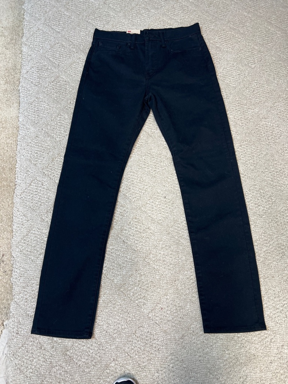 Levi’s 522 Slim Taper Black Jeans Men’s W29 L32 Dark Wash Slim Fit